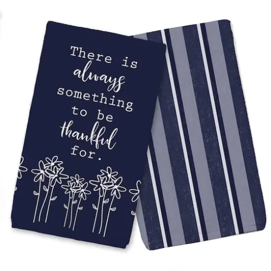 Be Thankful Florals 16" x 25" Tea Towel Set of 2 {1}