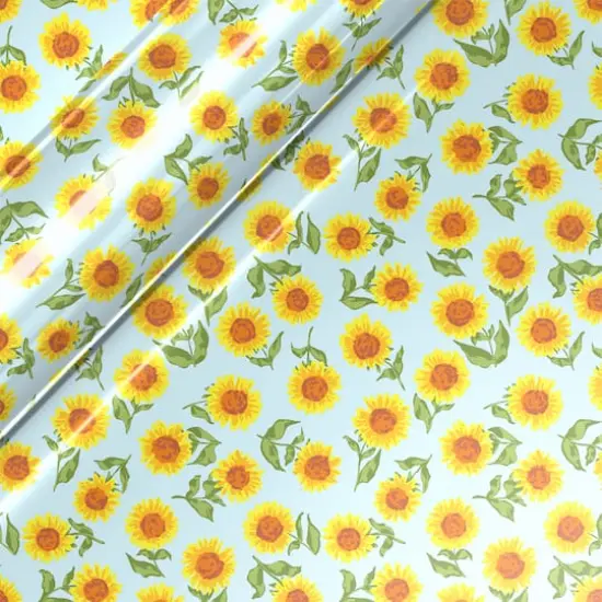 Siser&reg; EasyPatterns&reg; Plus Sunflowers Heat Transfer Vinyl Blue {1}