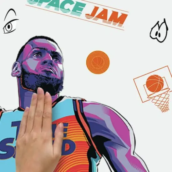 RoomMates Space Jam Lebron Peel & Stick Giant Wall Decal {6}