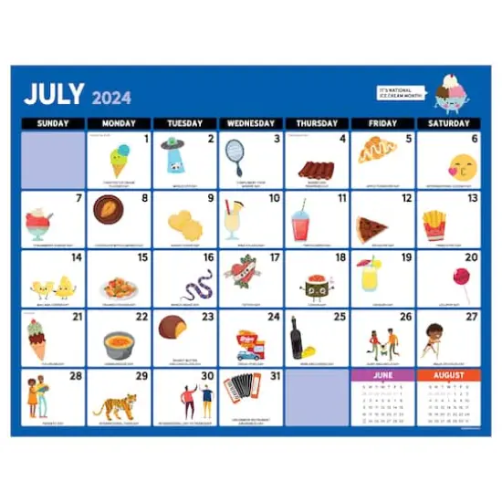 TF Publishing 2024-2025 Large Every Day's a Holiday Desk Pad Calendar {1}