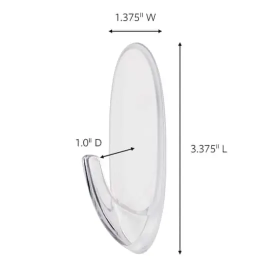 3M Command&trade; Outdoor Window Hook with Clear Strips {3}