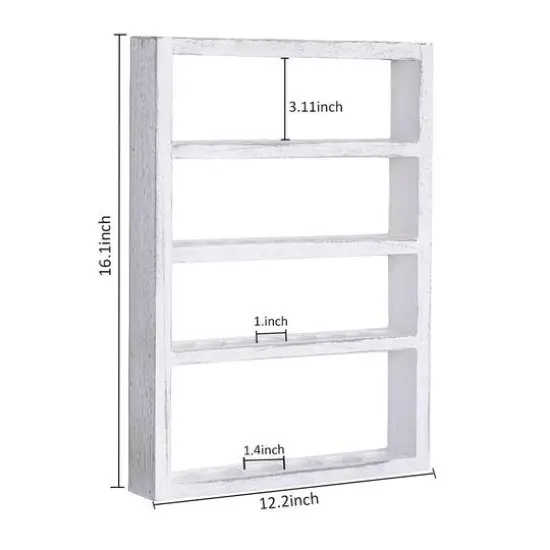 Essential Oil Storage Wall Display Rack Gray White {4}