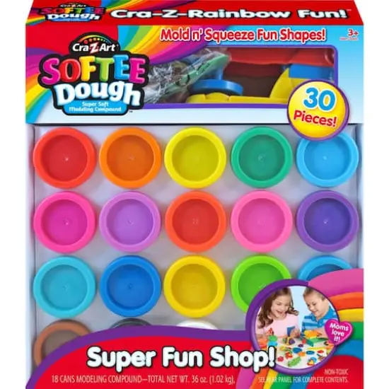 Cra-Z-Art&reg; Softee Dough 30 Piece Super Rainbow Color Pack {1}