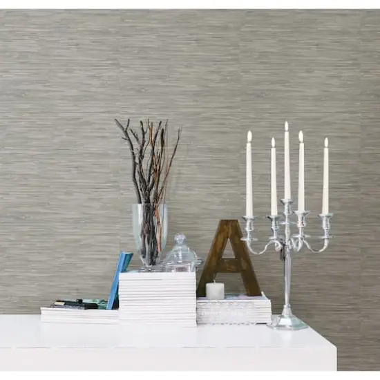 NuWallpaper Tibetan Grasscloth Peel & Stick Wallpaper {4}