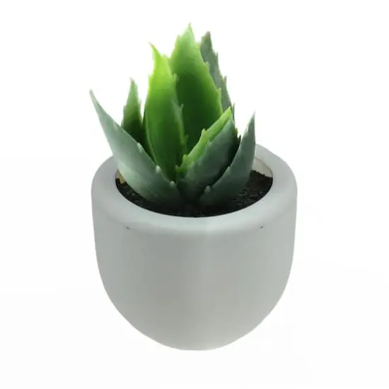 3.5" Tabletop Faux Succulent Planter with Pot {1}