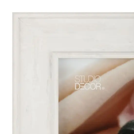 Expressions&trade; 8" x 10" Whitewashed Inner & Outer Lip Frame by Studio D&eacute;cor&reg; {4}