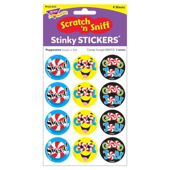 TREND Candy Compli-MINTS Peppermint Scented Stinky Stickers®, 48ct. {4}