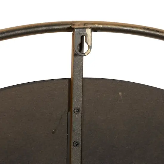 Gold Vintage Metal Wall Clock, 28" x 28" {6}