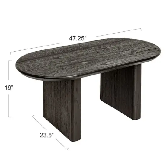 Hello Honey&reg; Black Fir Wood & Sycamore Wood Coffee Table {6}