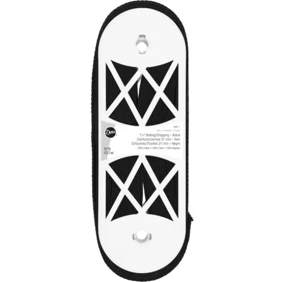 Dritz&reg; 1.25" Black Cotton Belting for Straps and Handles {1}