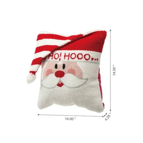 Glitzhome&reg; Hooked 3D Santa Pillow Set {7}