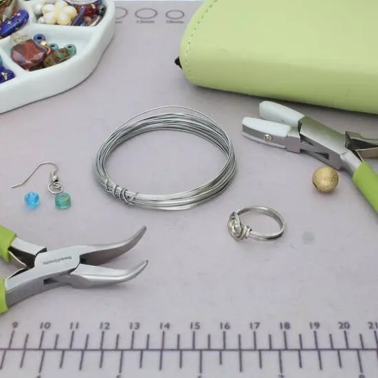 The Beadsmith&reg; Wire Elements&trade; 18 Gauge Tarnish Resistant Soft Temper Wire, 4yd. Titanium {8}