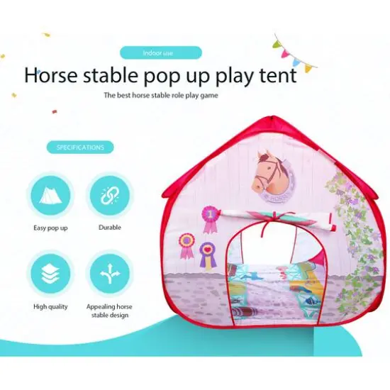 Fun2Give Pop It Up Horse Stable Pop-Up Playtent {6}