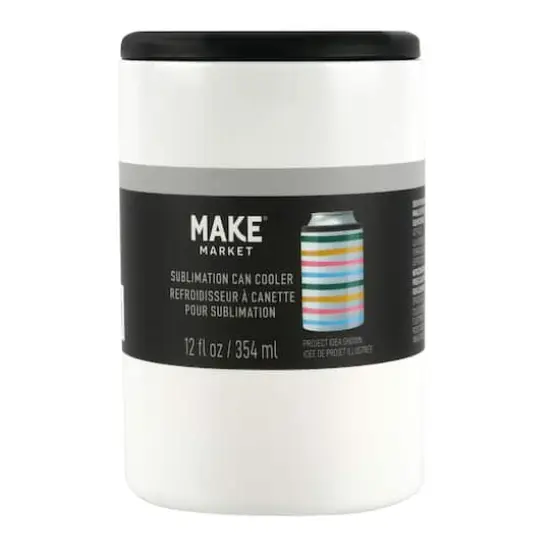 12oz. Stainless Steel Sublimation Can Cooler by Make Market® {3}