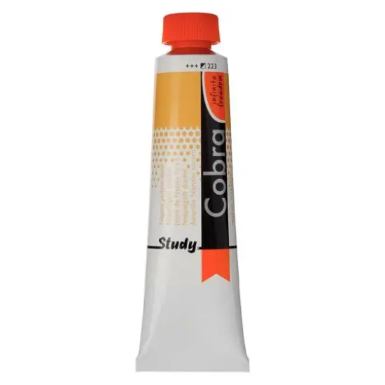 Cobra Study Water Mixable Oil Colour, 40mL 223 Naples Yellow Deep {1}