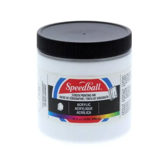 Speedball&reg; Acrylic Screen Printing Ink, 8oz. White {1}