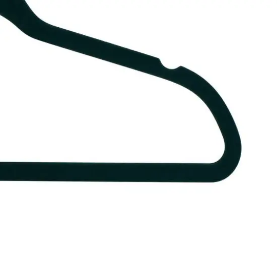 Simplify Super Slim Velvet Hangers with Gold Hook, 10ct. Emerald {6}