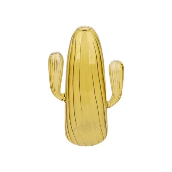 7.5" Tall Glass Cactus by Ashland&reg; Yellow {3}