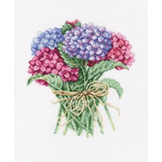 RTO Hydrangea bouquet Counted Cross Stitch Kit {1}
