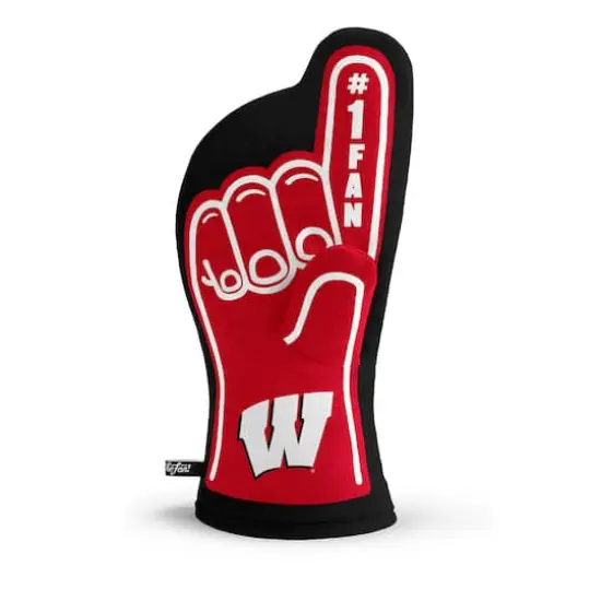 Quilted No.1 Oven Mitt Wisconsin Badgers {1}