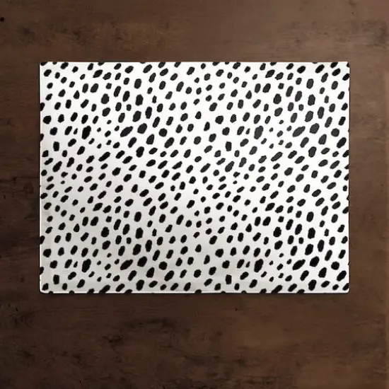 Monochromatic Spot Pattern 18" x 14" Cotton Twill Placemat {3}