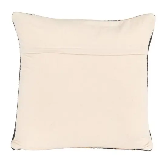 Hello Honey&reg; 20" Black & Cream Striped Cotton Blend Chenille Pillow {7}
