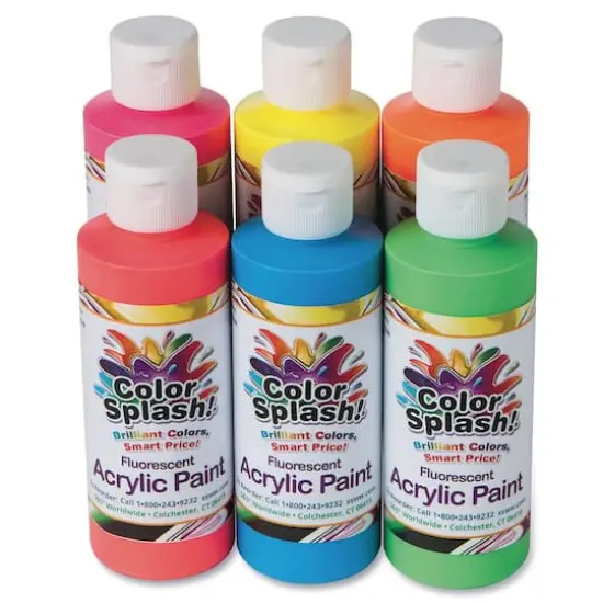 Color Splash!&reg; Neon 6 Color Acrylic Paint Set {1}