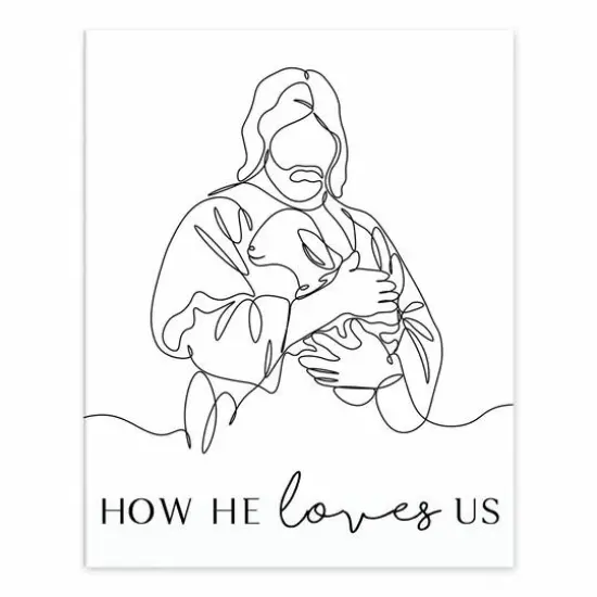 How He Loves UsLamb 8" x 10" Tabletop Canvas {1}