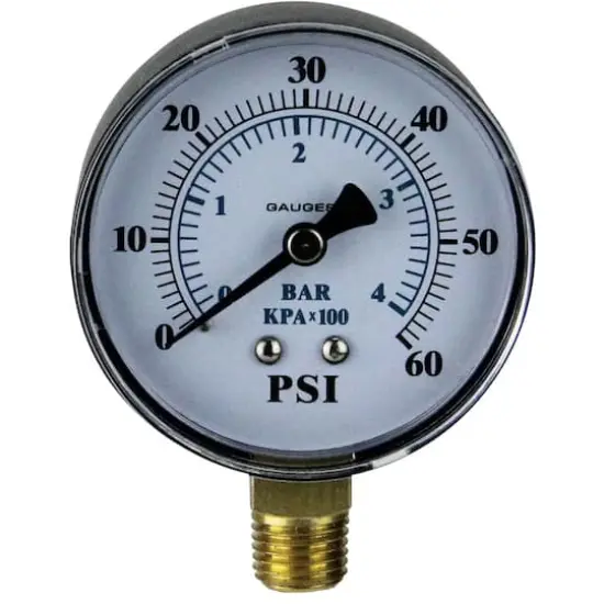 3.25" Side Mount Pressure Gauge for Pool Pump {4}
