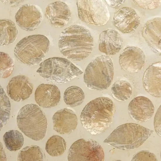 Hello Honey&reg; 18" White Capiz & Reclaimed Wood Table Lamp with Linen Shade, 2ct. {8}