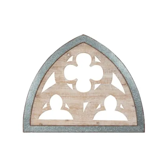 Hello Honey&reg; 27.5'' Silver Wood & Metal Wall D&eacute;cor {1}