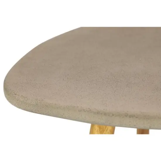 24" Gray Modern Outdoor Accent Table {3}