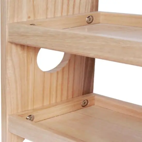 NEX&trade; 2-Tier Wood Spice Rack Countertop Organizer Light Natural Brown {5}