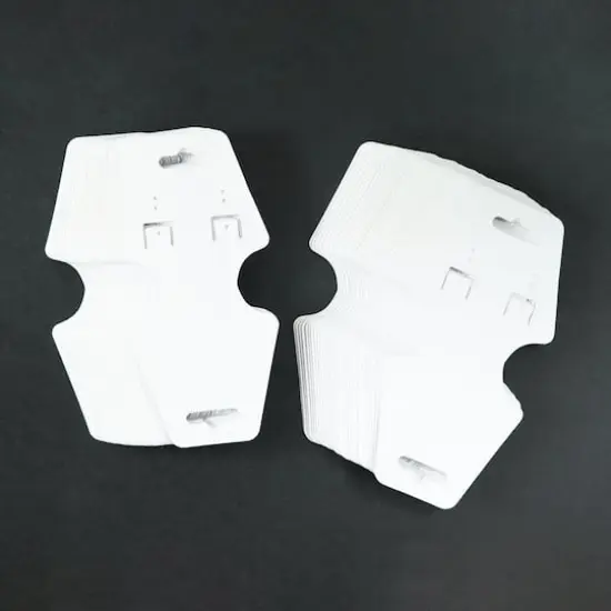 White Necklace & Earring Cards by Bead Landing&trade;, 75ct. {4}