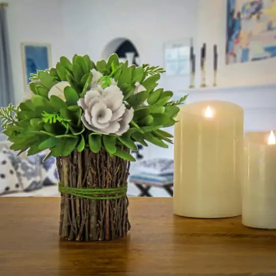 9" Spring Cream Floral Bundle {3}