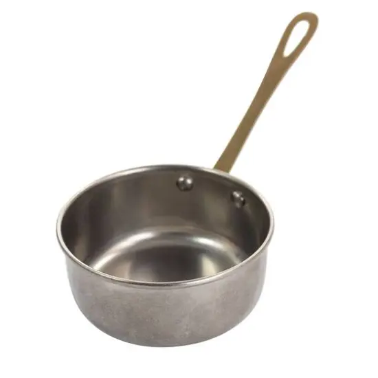 Gibson Home&reg; Normandie 3.9'' Silver and Gold Stainless Steel Mini Saucepan {1}
