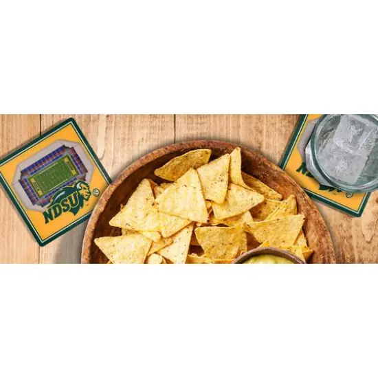 NCAA 3D StadiumView Coasters North Dakota State Bison {4}