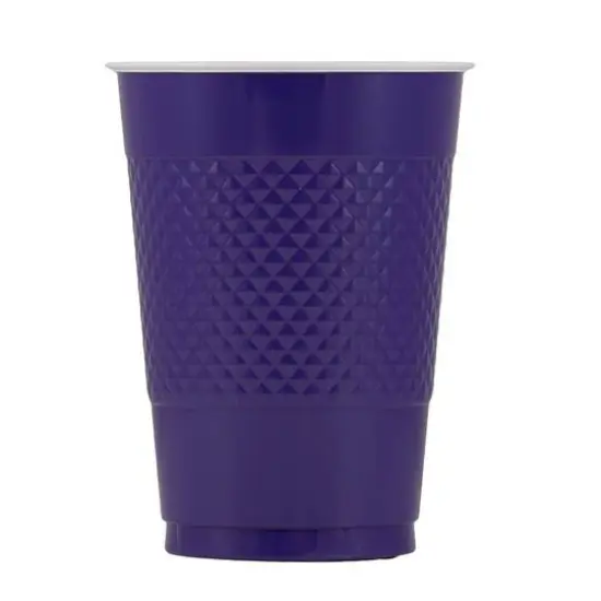 JAM Paper 16oz. Plastic Party Cups, 20ct. Dark Purple {3}