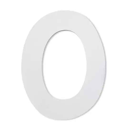 9" White MDF Whimsy Letter by Make Market&reg; O {1}