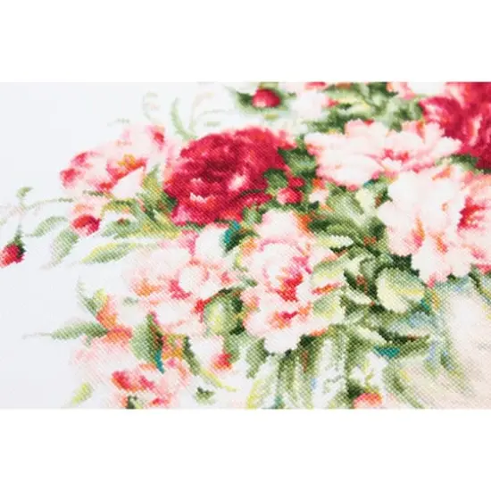 Luca-S Peonies Counted Cross Stitch Kit {5}