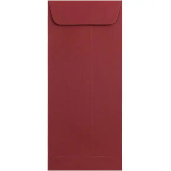 JAM Paper 4.125" x 9.5" Dark Red Policy Business Premium Envelopes {1}