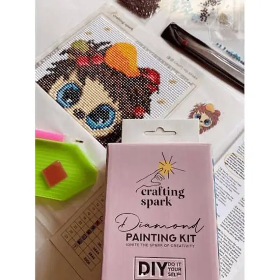 Crafting Spark Hedgehog Diamond Painting Kit {4}
