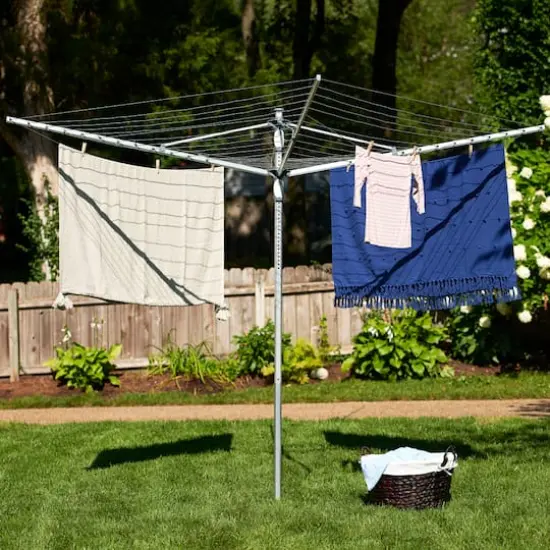 Household Essentials Umbrella Clothesline Dual Height Outdoor Dryer {3}