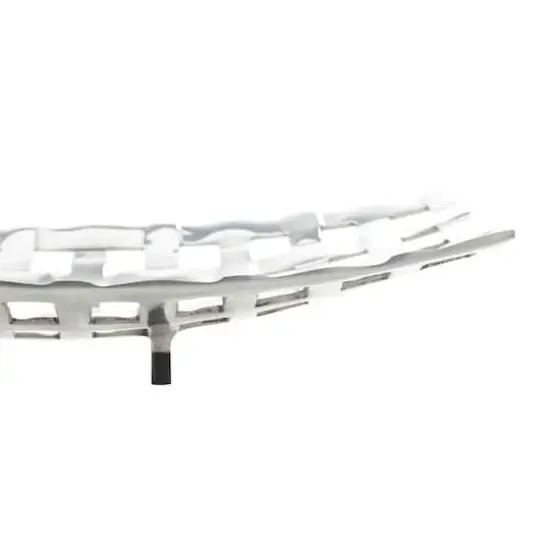 Silver Aluminum Contemporary Tray Set {6}