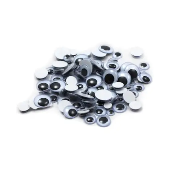 Charles Leonard Peel'n Stick Wiggle Eyes, 12 Packs of 100 {1}