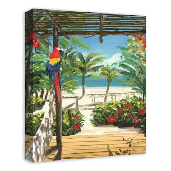 Tropical Porch 16" x 20" Canvas Wall Art {3}