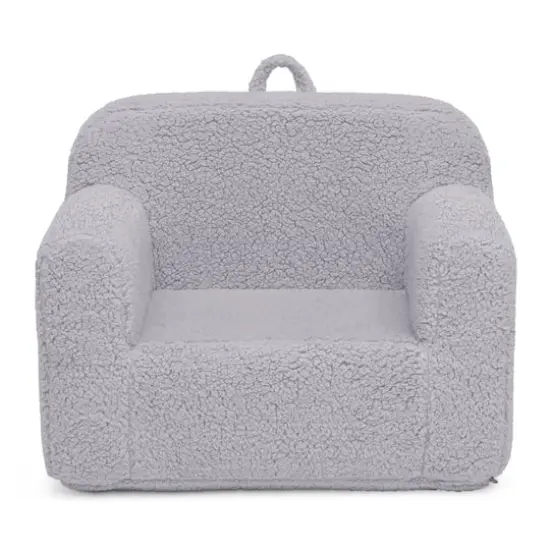 Delta Children Cozee Sherpa Chair for Kids Gray {1}
