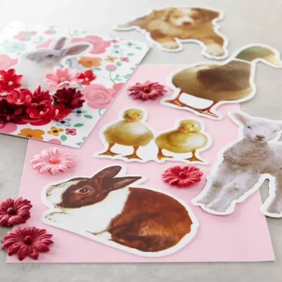 Barnyard Animals Die Cut Stickers by Recollections&trade; {6}