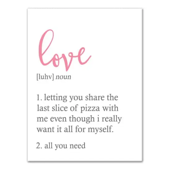 Love Definition Canvas Wall Art {1}