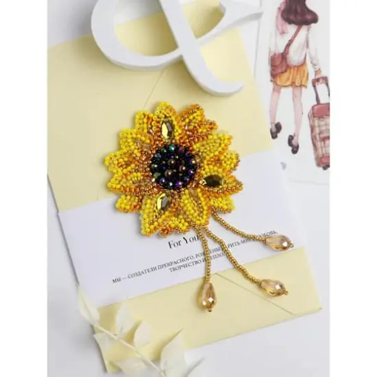 Abris Art Little Sun Bead Embroidery Decoration Kit {1}